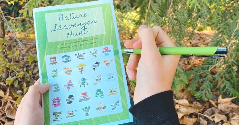 Outdoor Kids Activity: Nature Scavenger Hunt